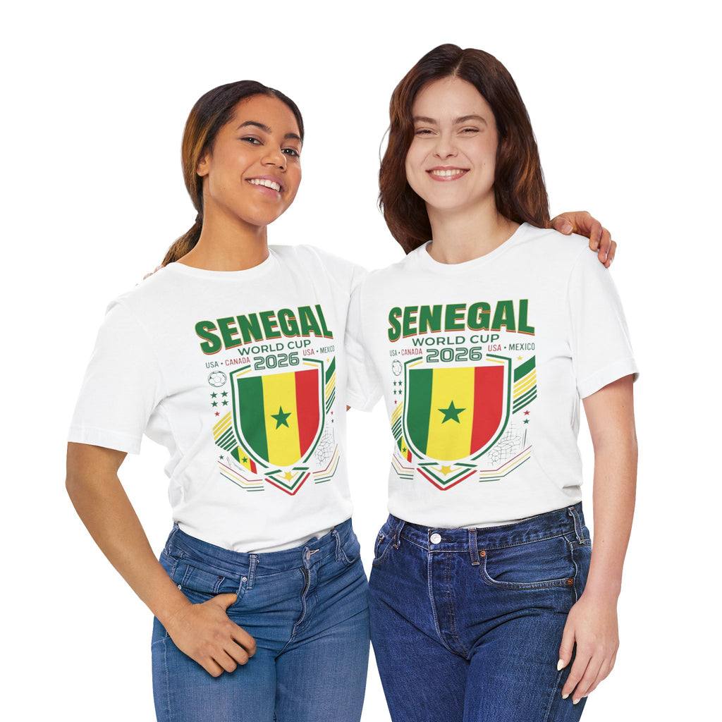 Camiseta Senegal Copa Mundial 2026 | Escudo de la Selección de Senegal, EE. UU. Canadá México