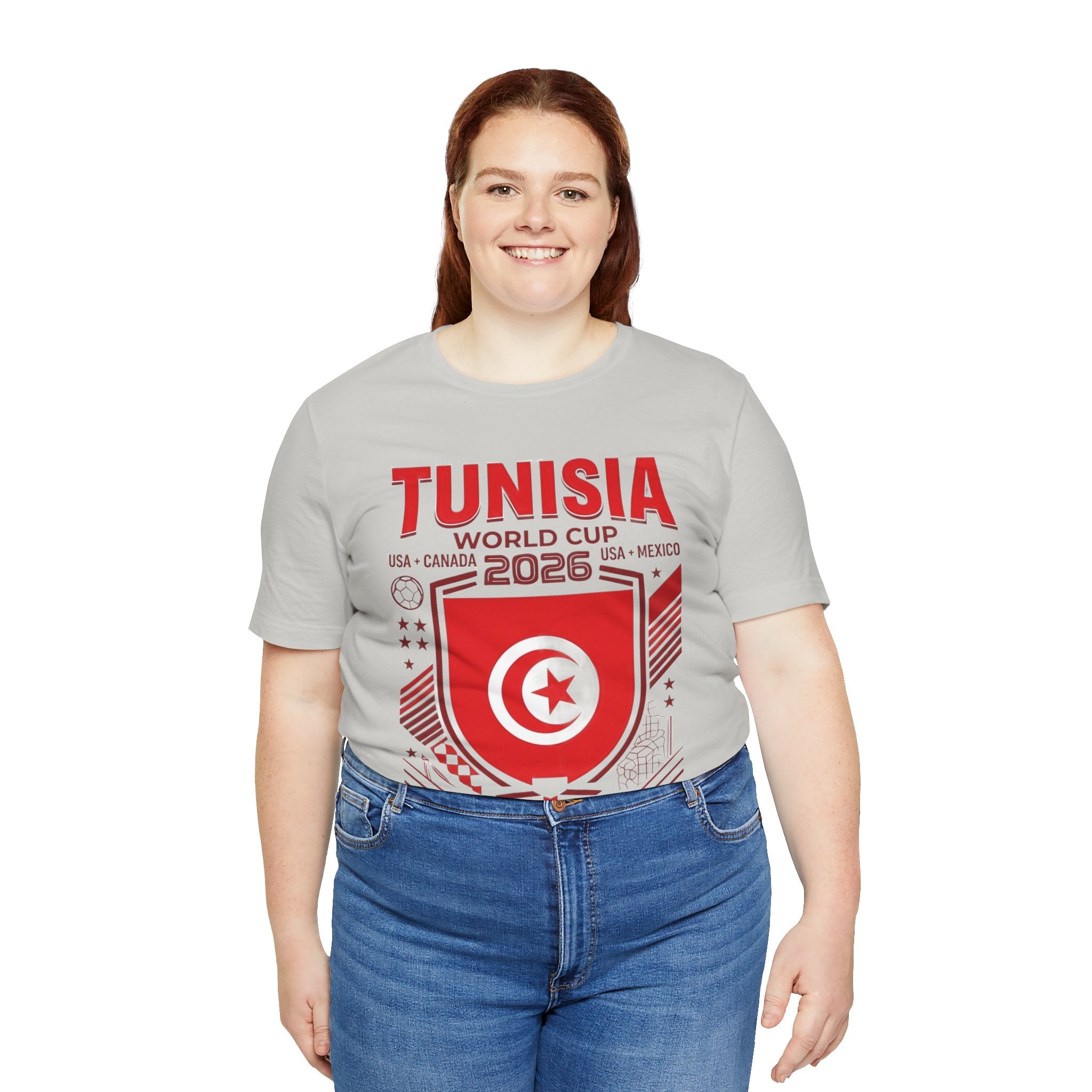 Tunisia World Cup 2026 Tee | Tunisia Football Crest, USA Canada Mexico
