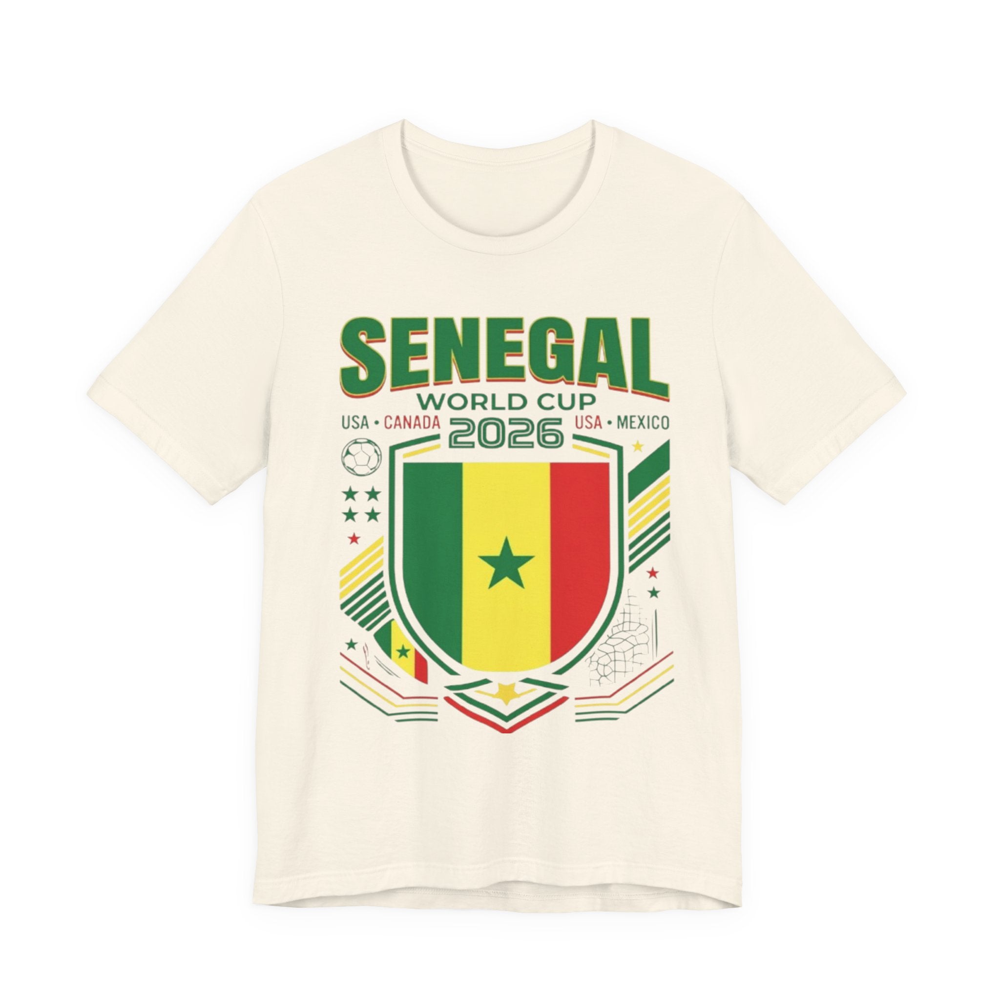 Camiseta Senegal Copa Mundial 2026 | Escudo de la Selección de Senegal, EE. UU. Canadá México