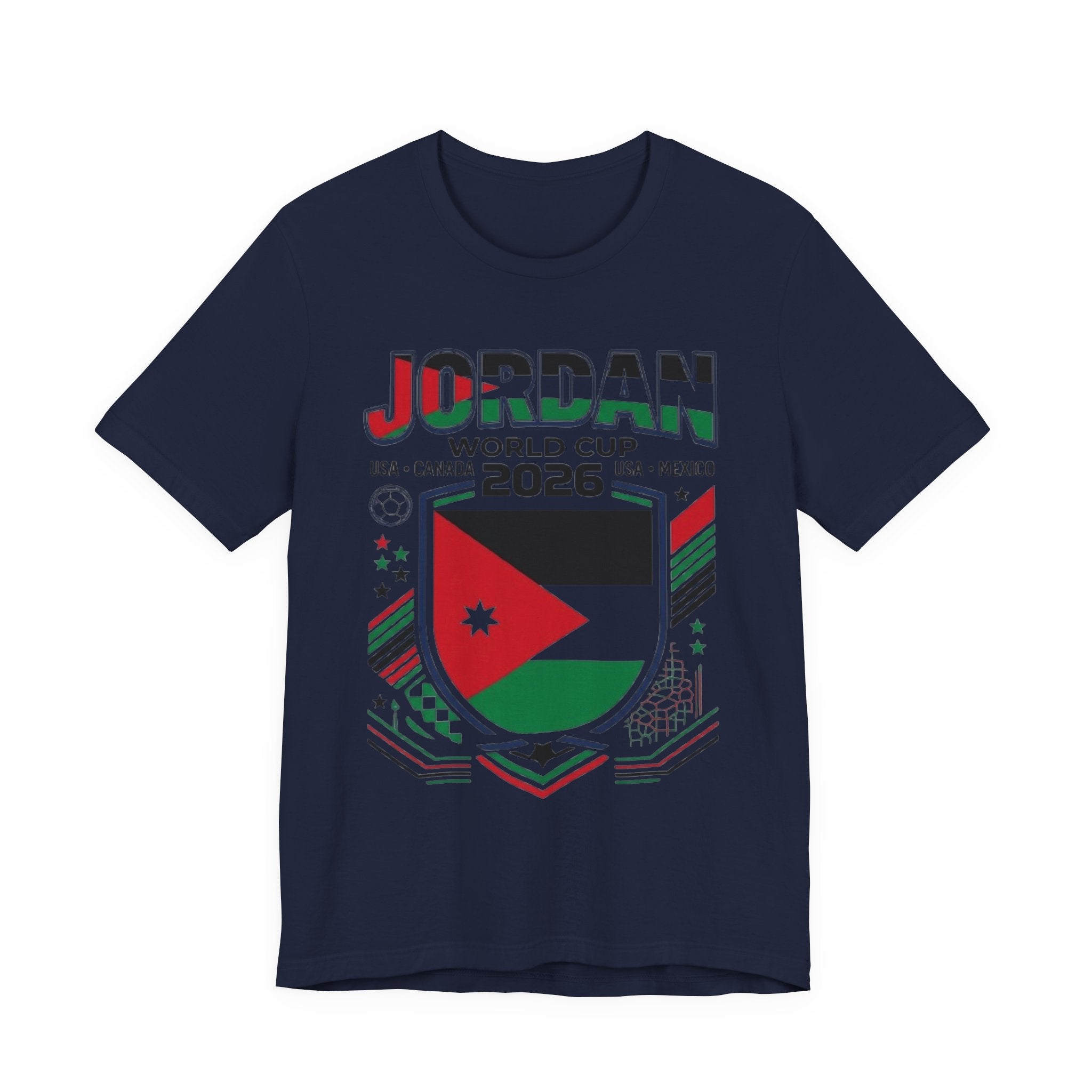 Jordan World Cup 2026 Tee | Jordan Football Crest, USA Canada Mexico