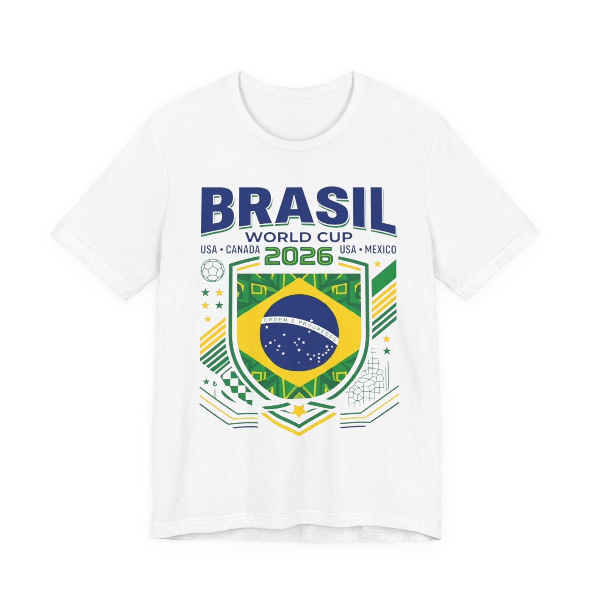 Brazil World Cup 2026 Tee | Brazil Football Crest, USA Canada Mexico