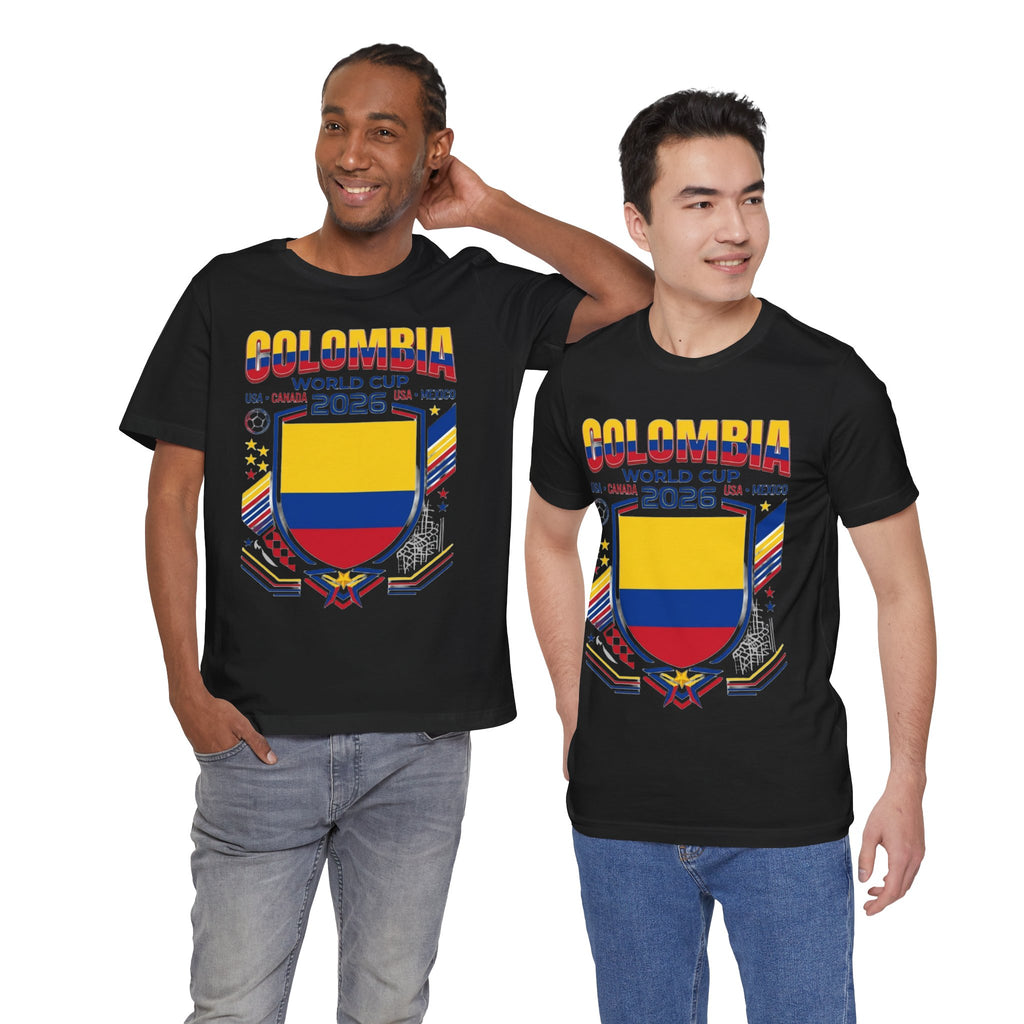 Colombia World Cup 2026 Tee | Colombia Football Crest, USA Canada Mexico