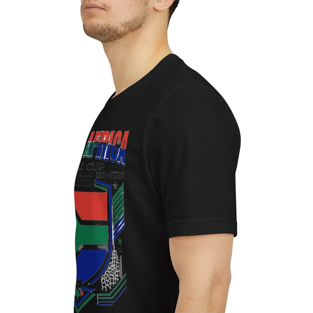 Camiseta Mundial de Sudáfrica 2026 | Escudo de Fútbol de Sudáfrica, EE. UU., Canadá, México
