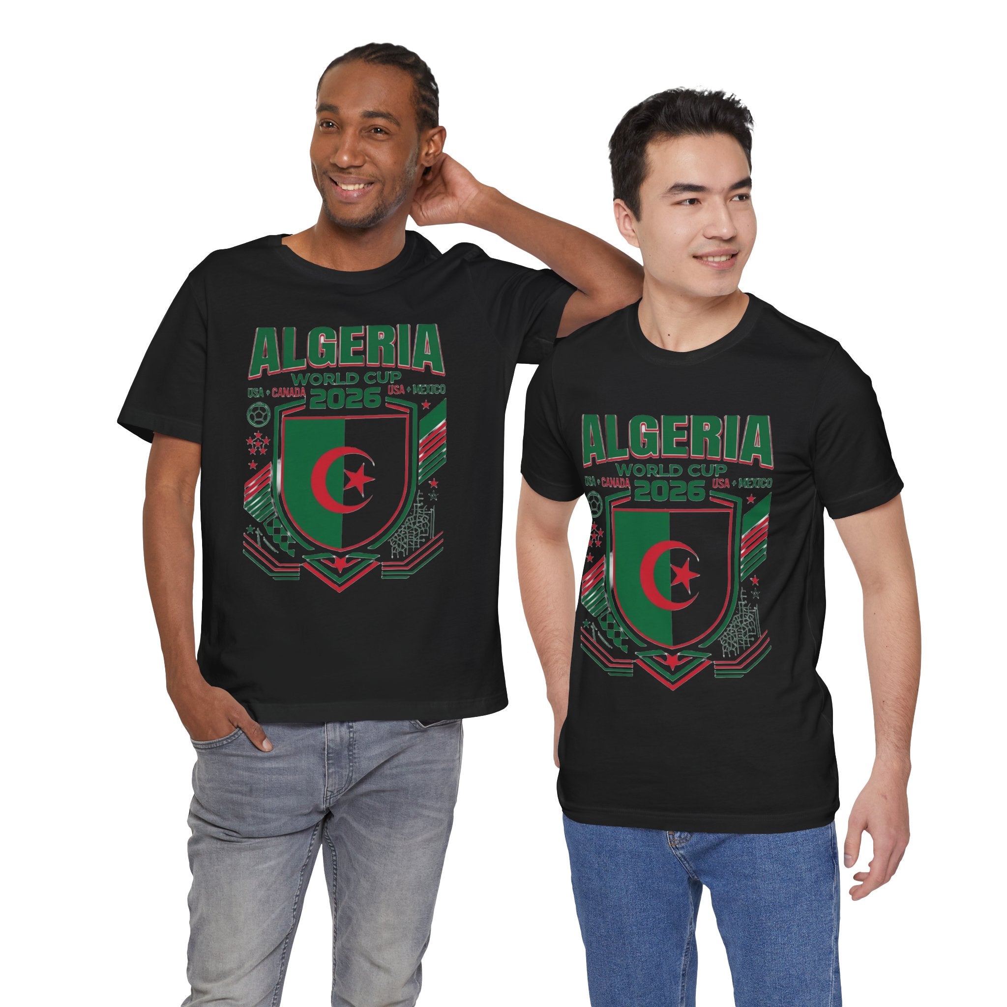 Algeria World Cup 2026 Tee | Algeria Football Crest, USA Canada Mexico