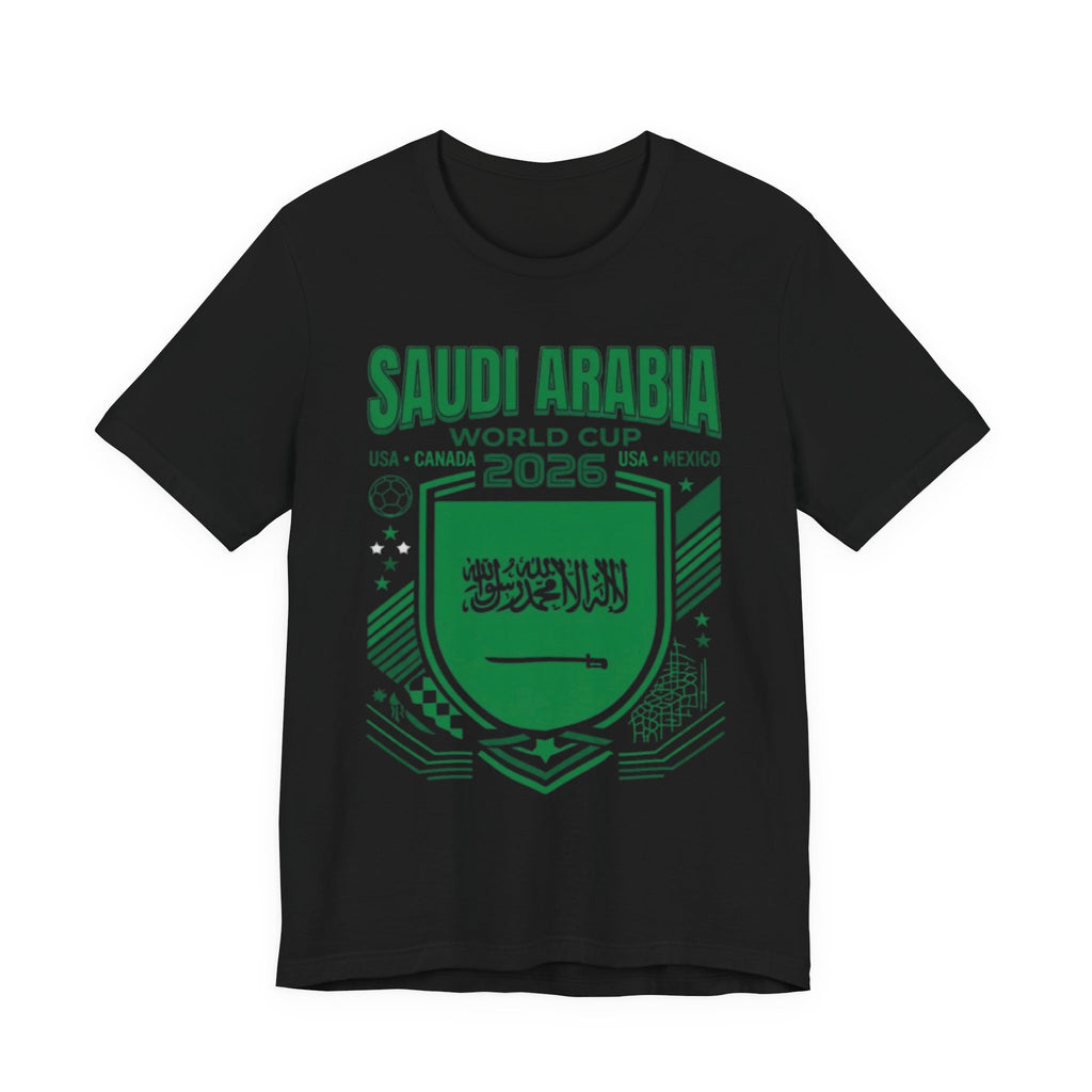 Camiseta de la Copa Mundial 2026 de Arabia Saudita | Escudo de Fútbol de Arabia Saudita, EE. UU. Canadá México