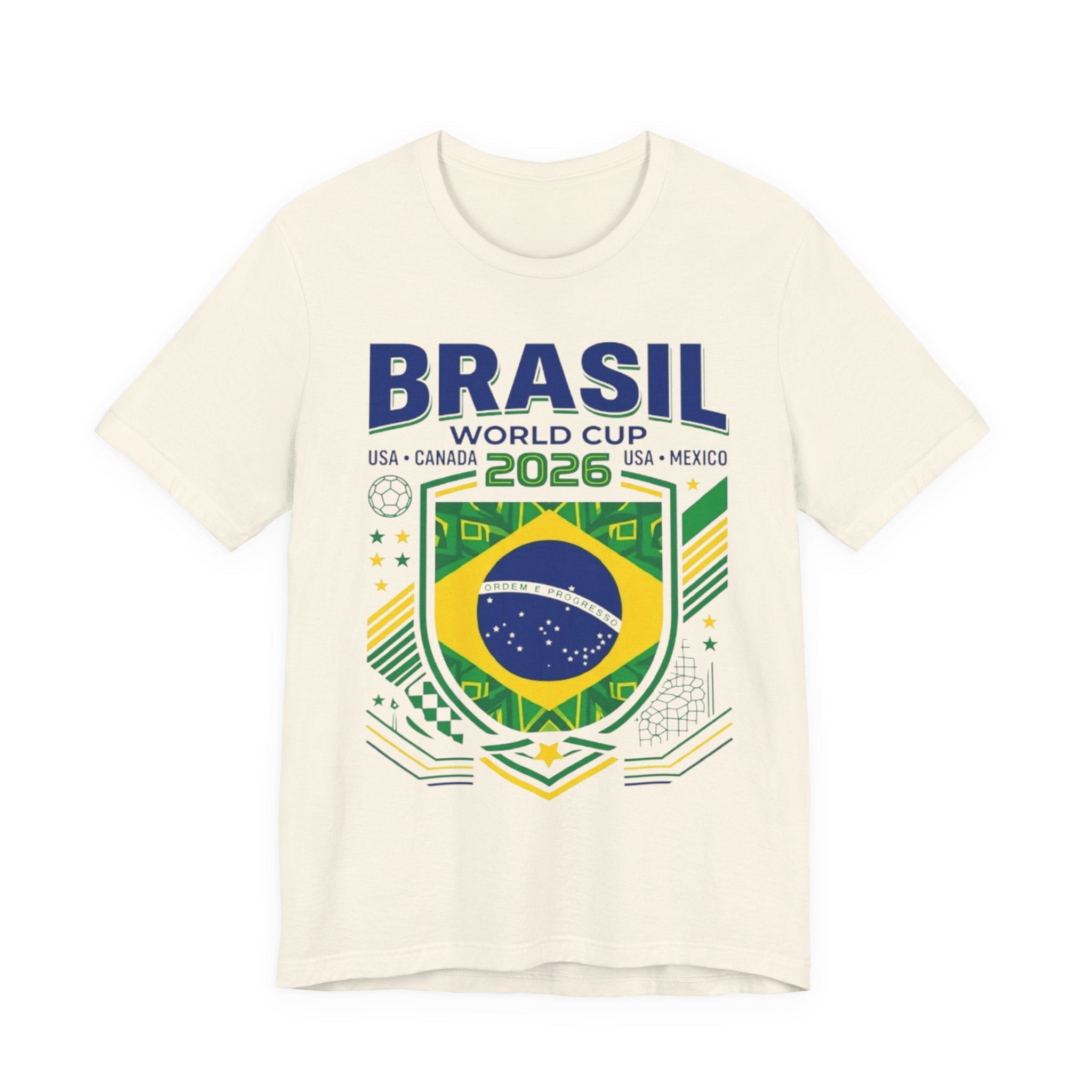 Brazil World Cup 2026 Tee | Brazil Football Crest, USA Canada Mexico