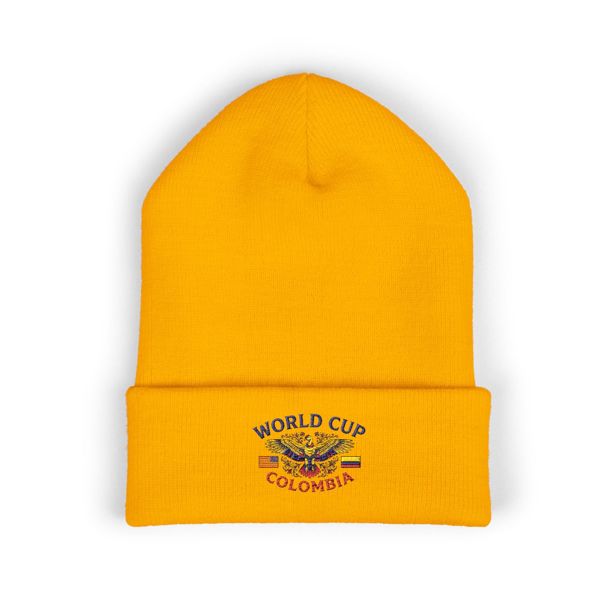 Colombia World Cup Embroidered Cuffed Beanie