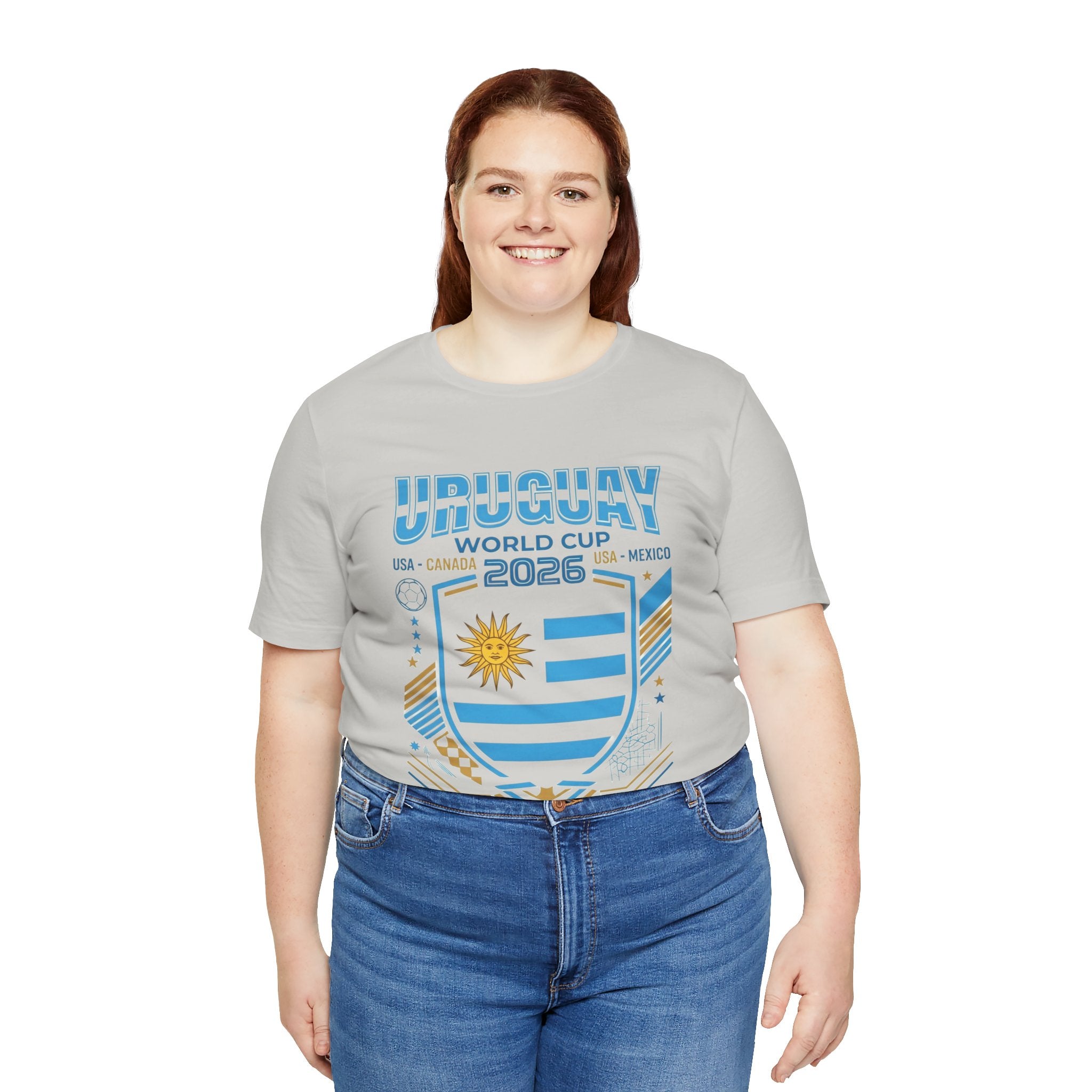 Camiseta Mundial Uruguay 2026 | Escudo de Fútbol de Uruguay, EE. UU., Canadá, México