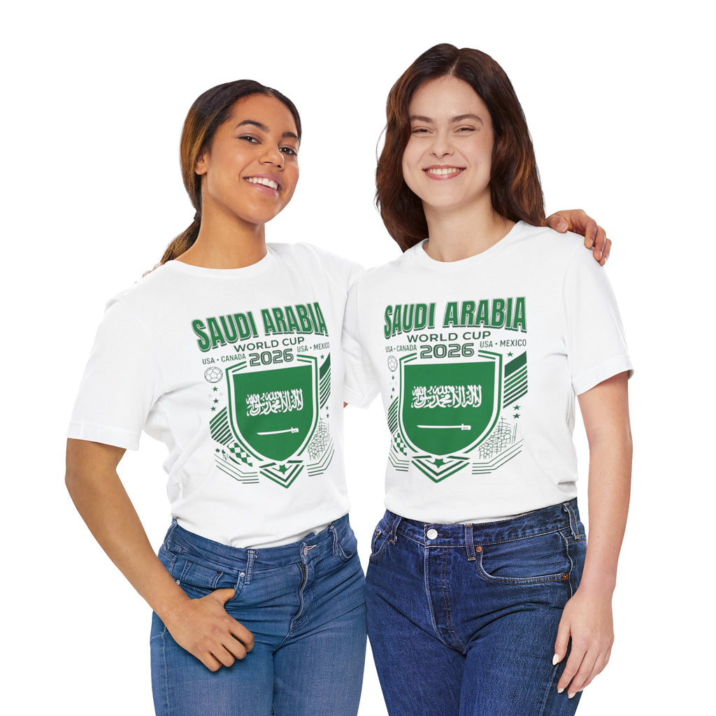 Camiseta de la Copa Mundial 2026 de Arabia Saudita | Escudo de Fútbol de Arabia Saudita, EE. UU. Canadá México
