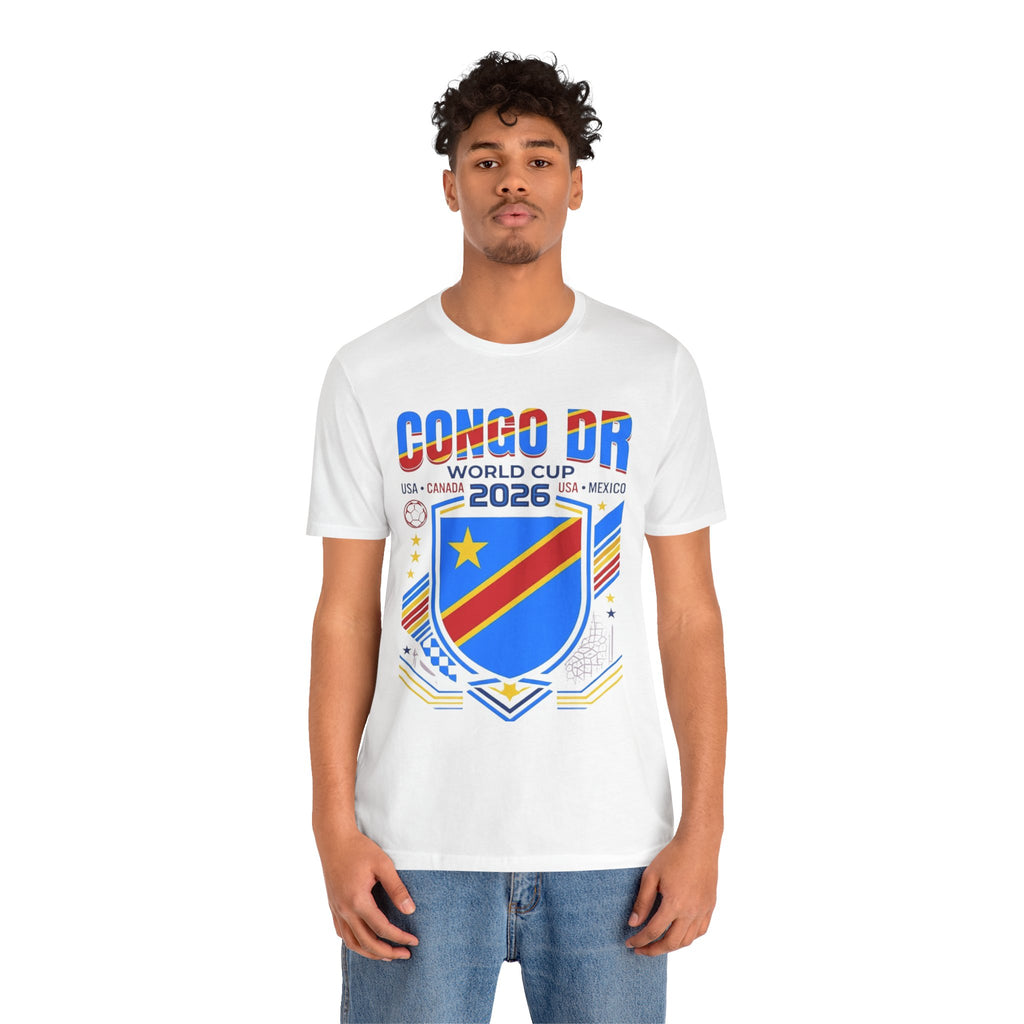 DR Congo World Cup 2026 Tee | DR Congo Football Crest, USA Canada Mexico