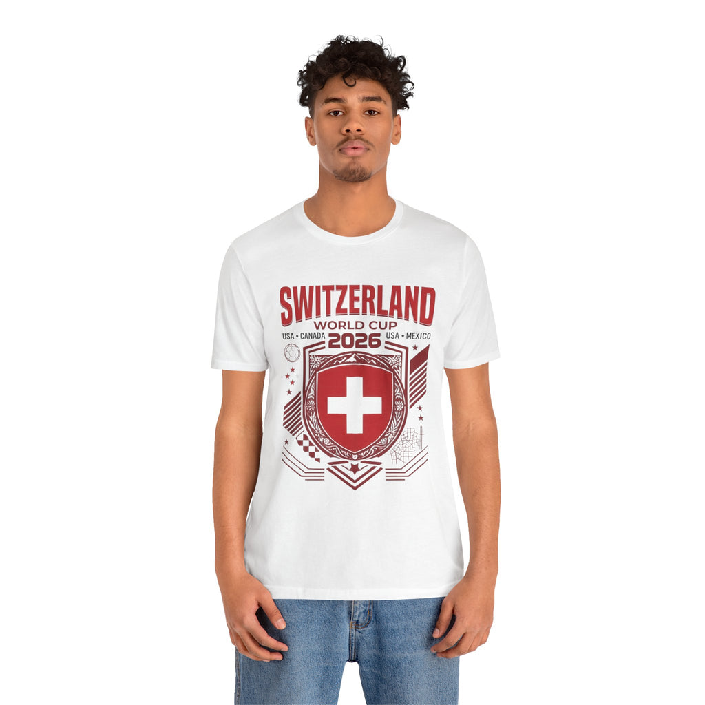 Camiseta de Suiza para el Mundial 2026 | Escudo de la selección de Suiza, EE. UU., Canadá, México