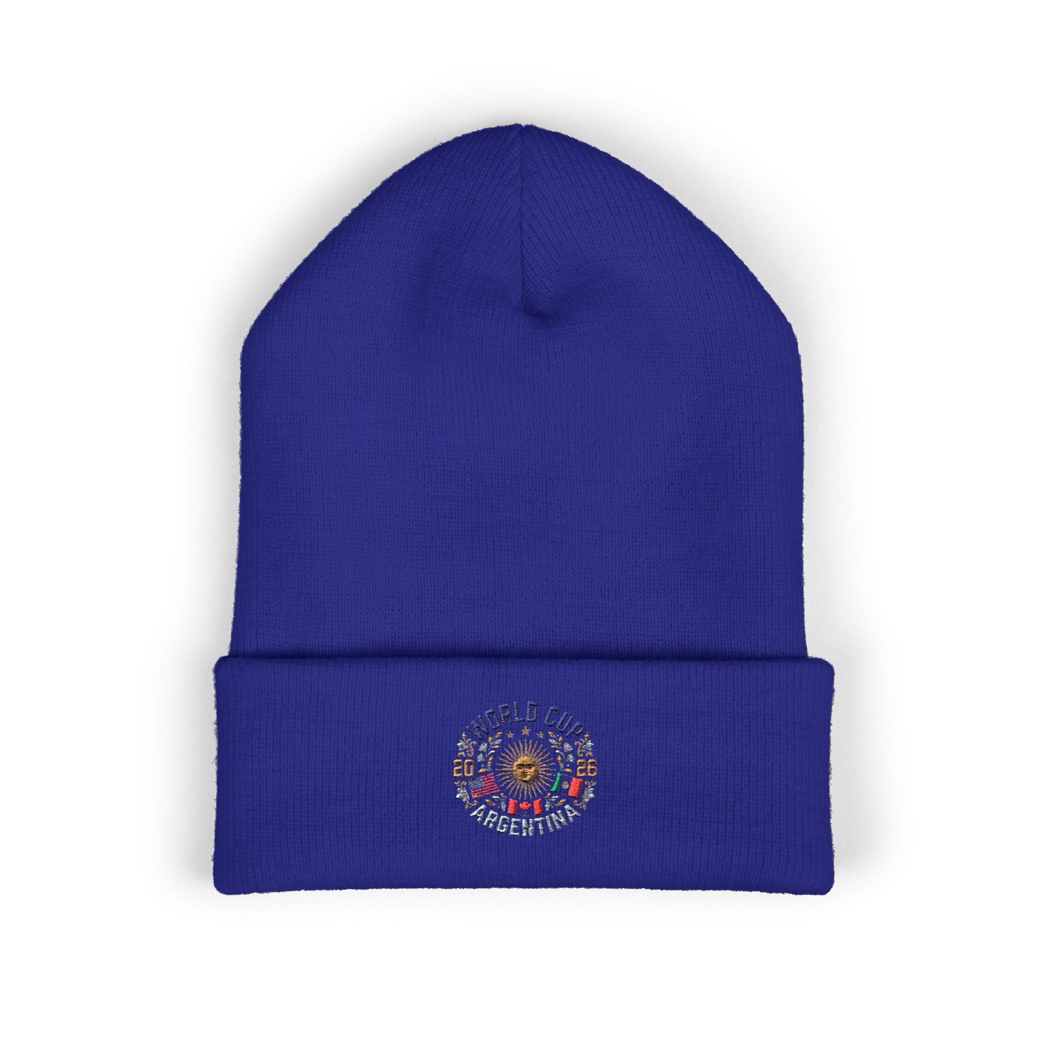 Argentina World Cup Embroidered Cuffed Beanie