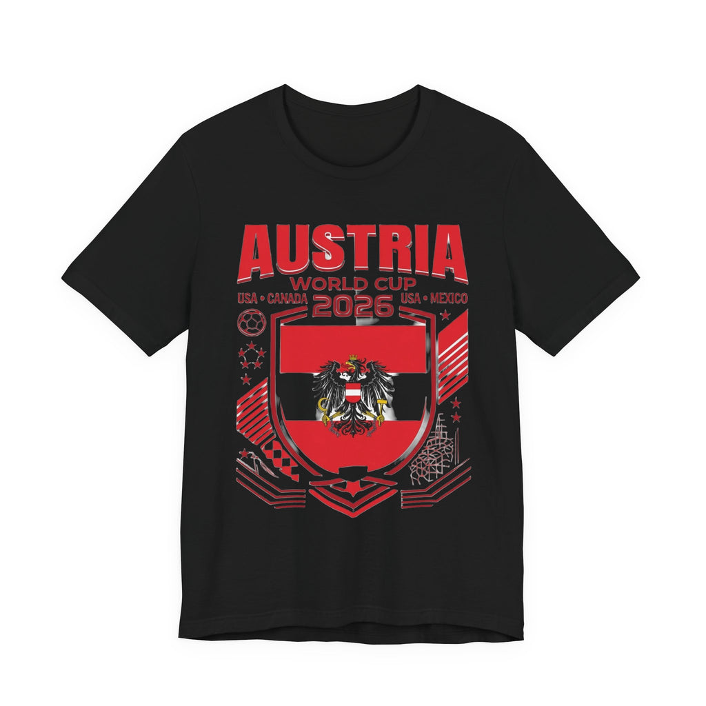 Camiseta Austria Mundial 2026 | Escudo de fútbol de Austria, EE. UU. Canadá México