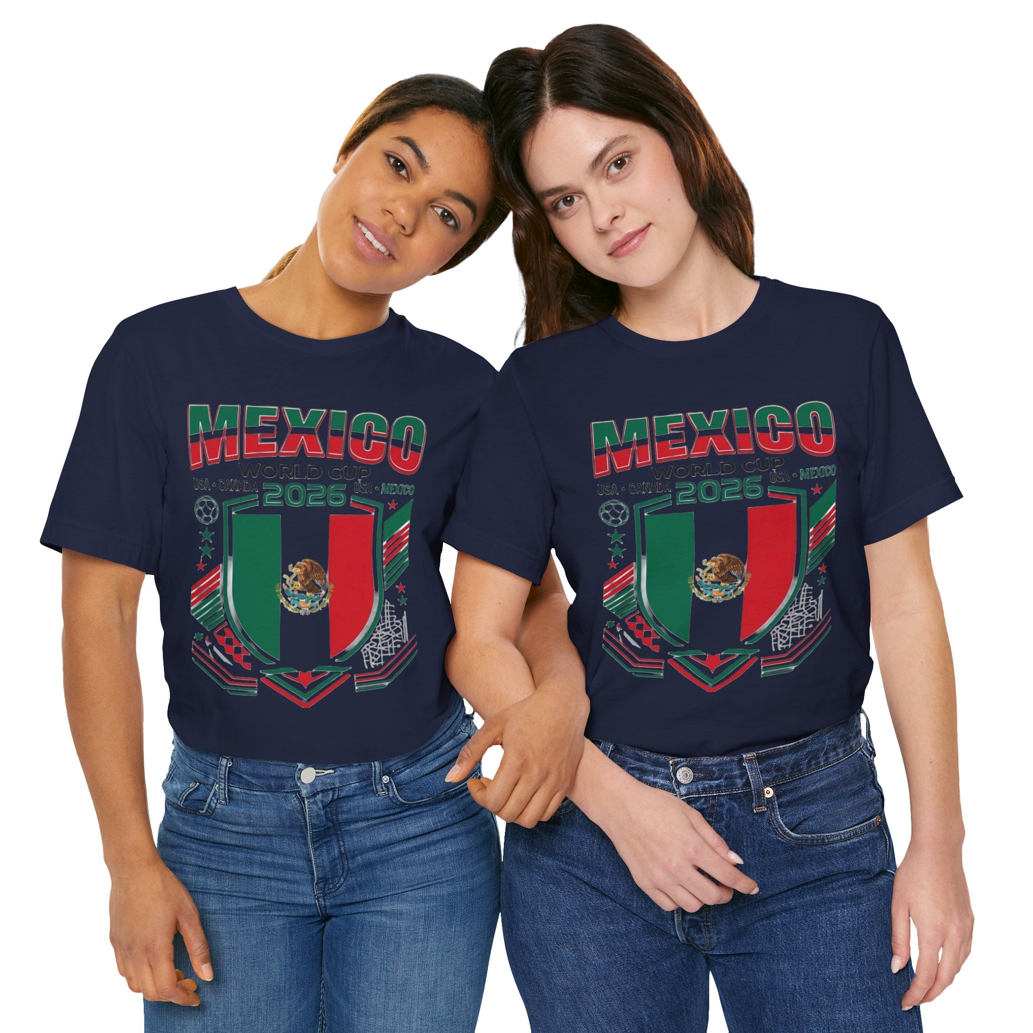 Camiseta de México Mundial 2026 | Escudo de fútbol de México, EE. UU. Canadá México