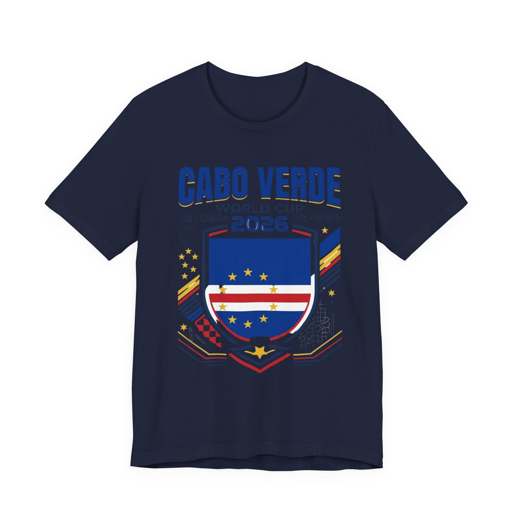 Cabo Verde World Cup 2026 Tee | Cape Verde Football Crest, USA Canada Mexico