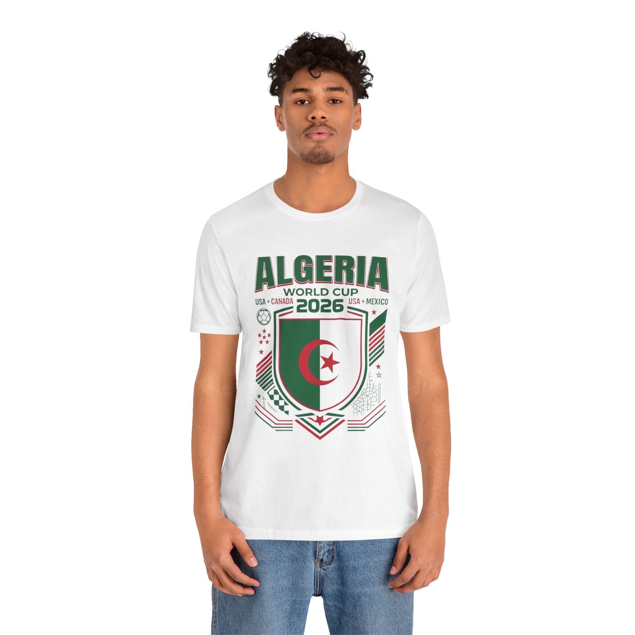 Algeria World Cup 2026 Tee | Algeria Football Crest, USA Canada Mexico