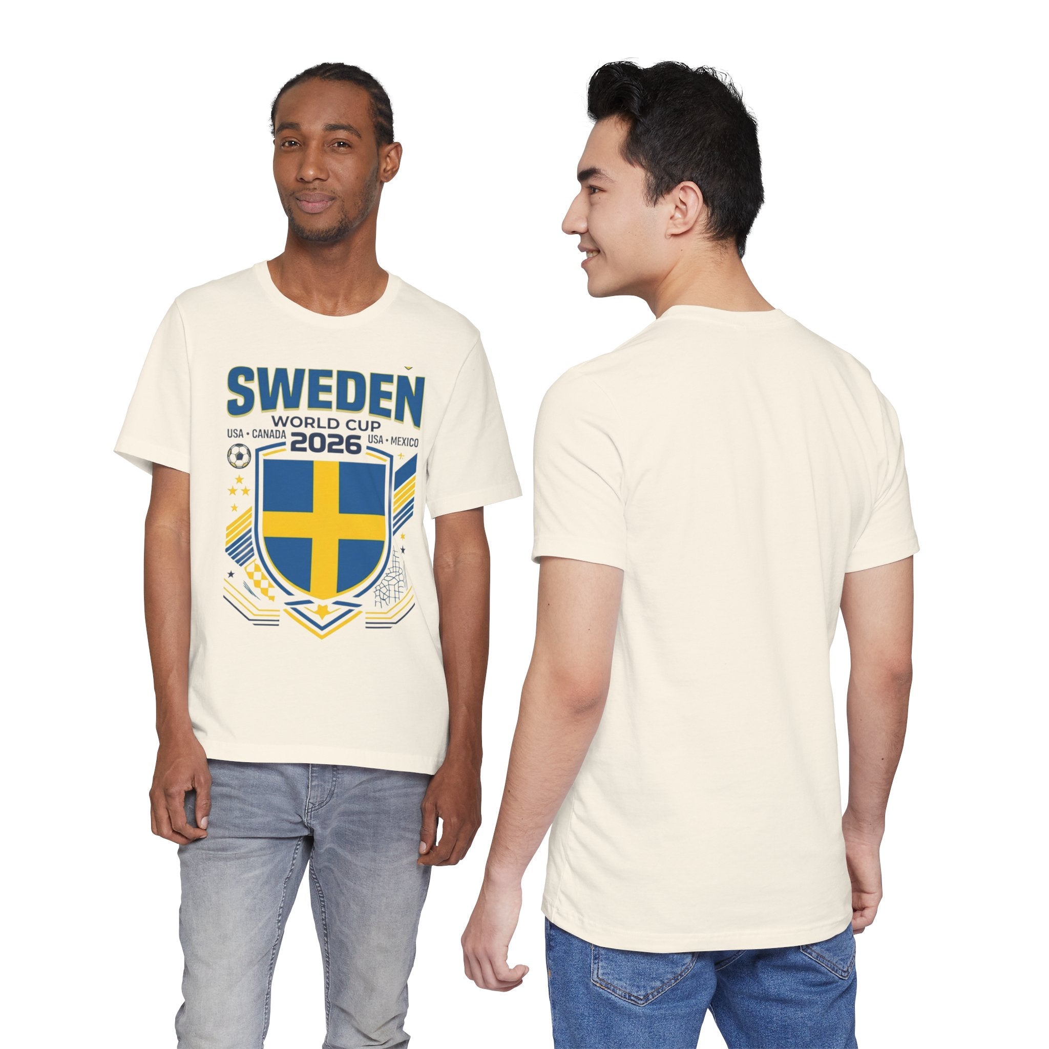 Camiseta Suecia Mundial 2026 | Escudo de la Selección de Suecia, EE. UU. Canadá México