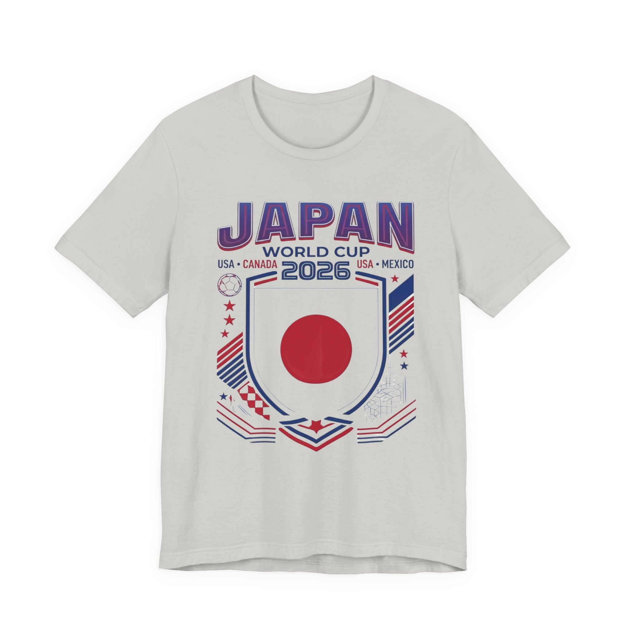 T-shirt Coupe du Monde 2026 Japon | Blason Football Japon, États-Unis Canada Mexique